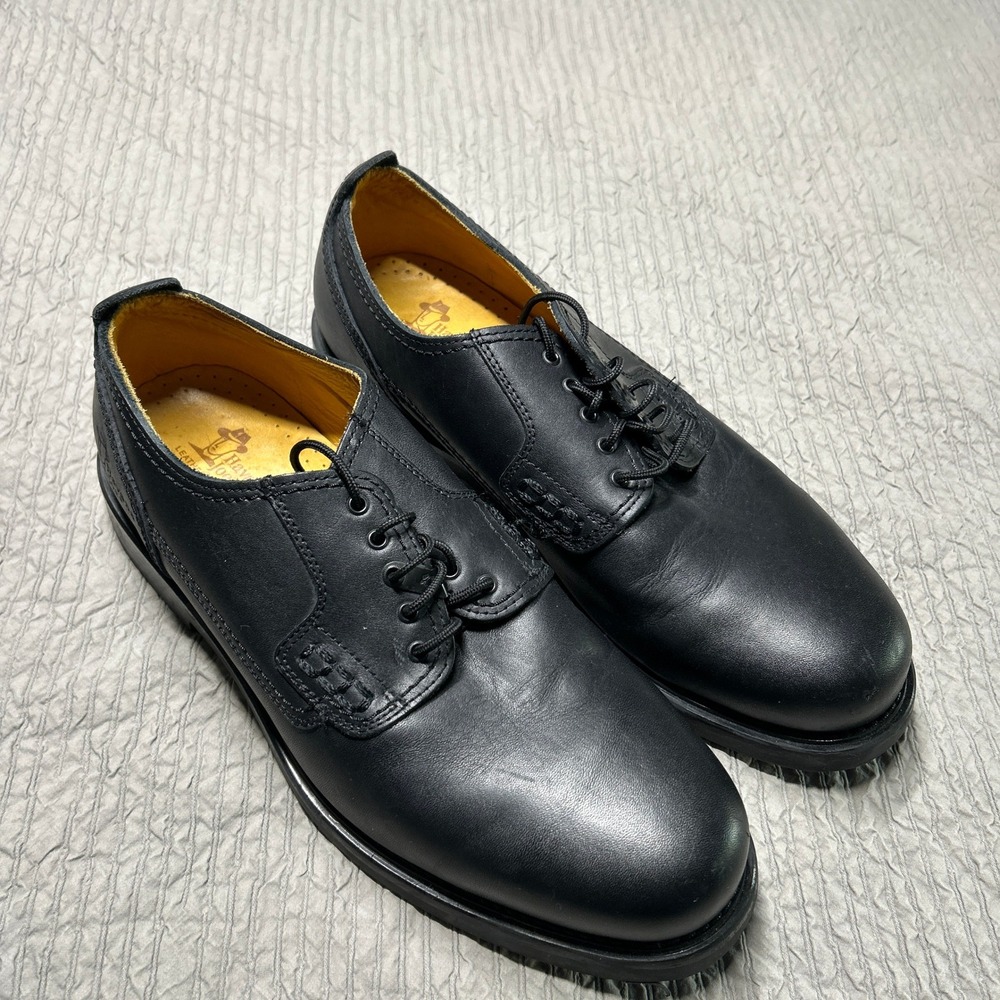 Havana Joe Mens Black Leather Oxford ShoesMade in Spain Size EU 47 US 13
